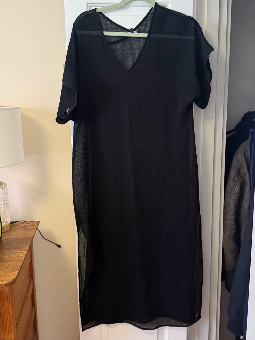 Aritzia Babaton Black Sheer Dress / Coverup